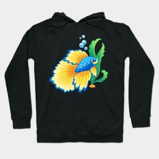 Blue Betta Hoodie